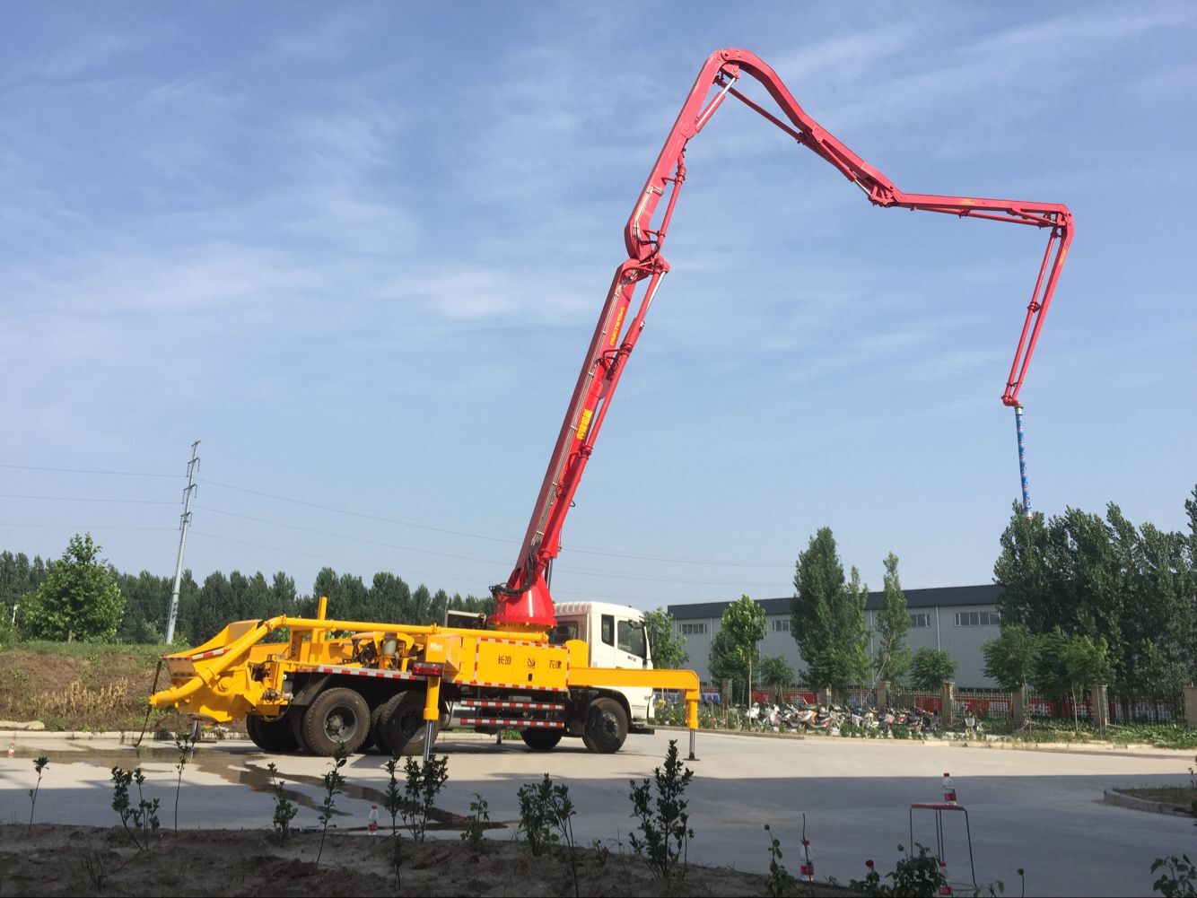 混凝土搅拌一体泵车